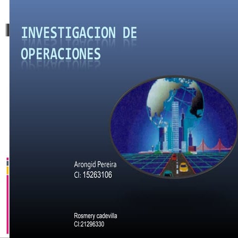 Investigacion de operaciones