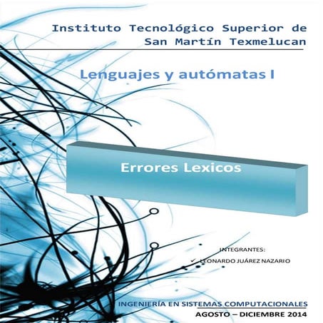 Investigacion errores lexicos