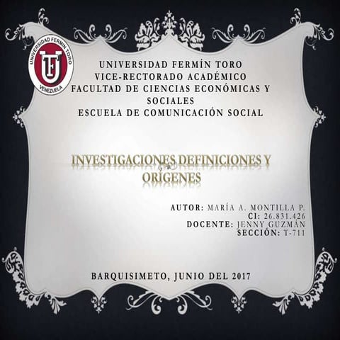Investigaciones Metoologia UFT T-711