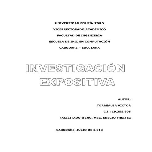 Investigacion expositiva