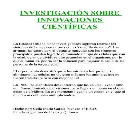 Investigacion fyq