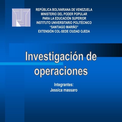 Investigacionoperacionesjessica