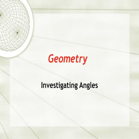 Investigating Angles   1