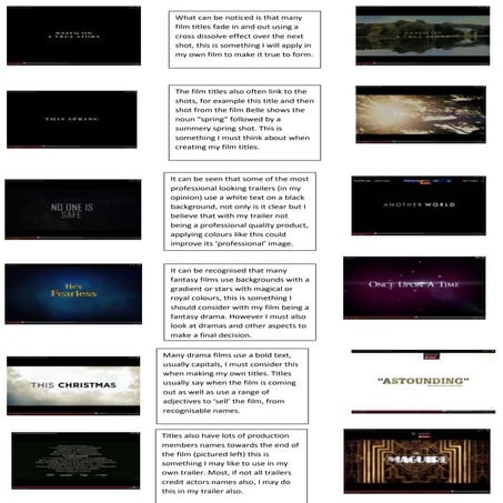 Investigating film titles