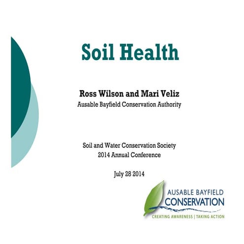 Investigating the link between soil health