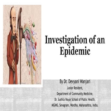 Investigation of an epidemic