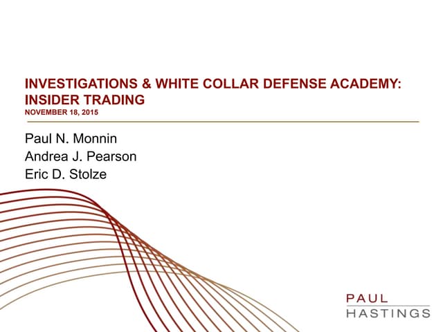 What You Need to Know About Insider Trading | PPTX