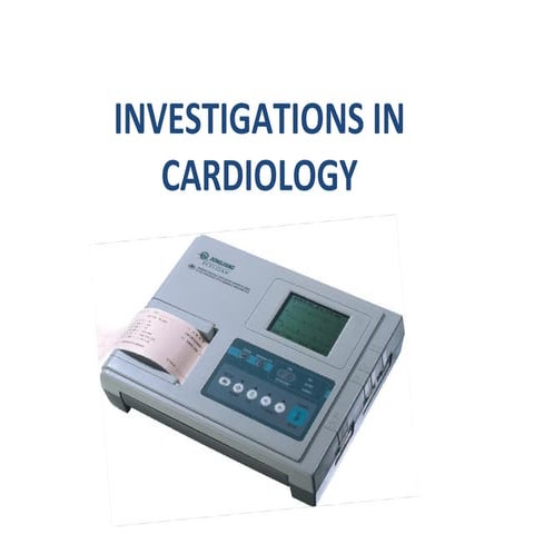 Cardiac function tests | PPTX