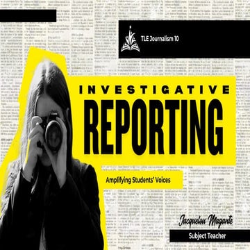 Comprehensive Guide to Investigative Reporting in Journalism | PDF