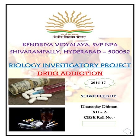 Class 12 Biology Investigatory Project CBSE