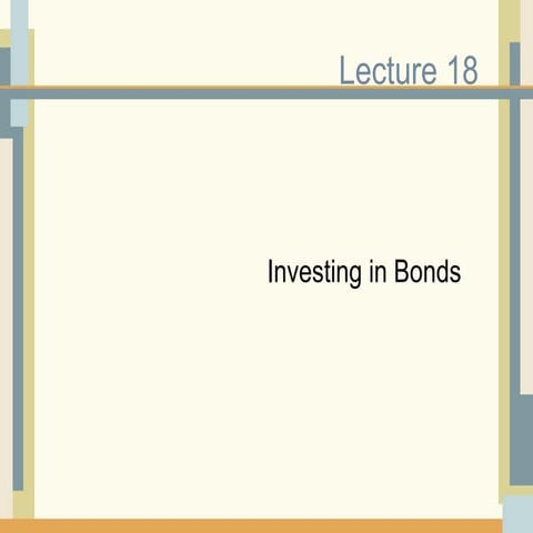 Investing in bonds