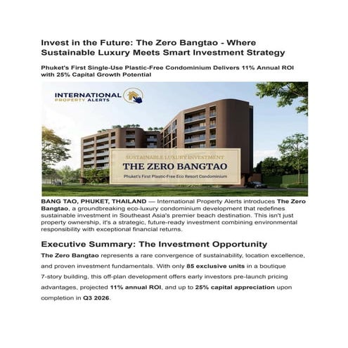 Invest in the Future_ The Zero Bangtao - Where Sustainable Luxury Meets ...