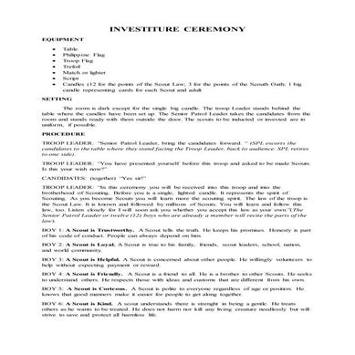 Investiture ceremony