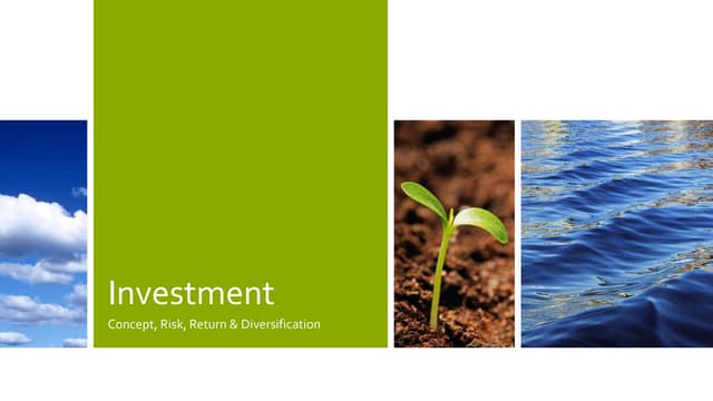 Basics of Investment