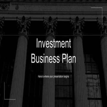 investment business plan................ | PPTX - Fine Art Investment Business Plans Software