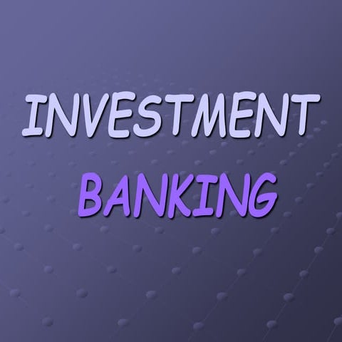 investment banking.ppt