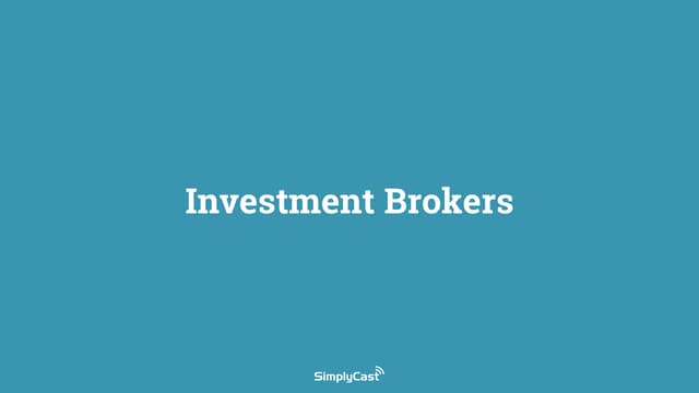 Investment Brokers Webinar