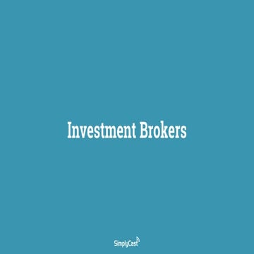 Investment Brokers Webinar | PDF | Technology & Computing