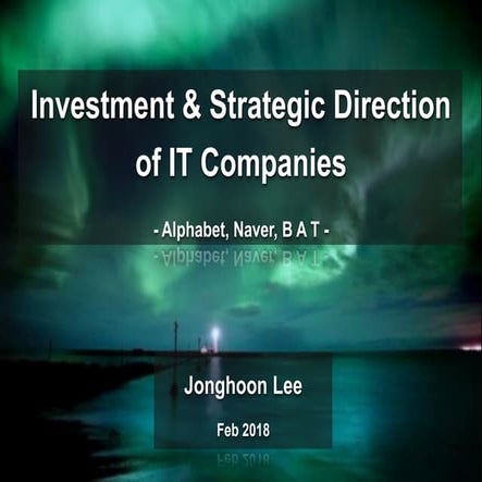 Investment direction of it companies