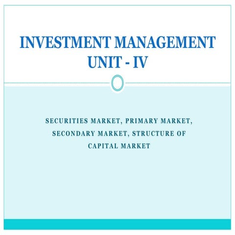 Investment management