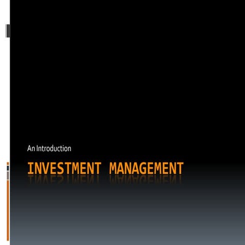 Investment management 