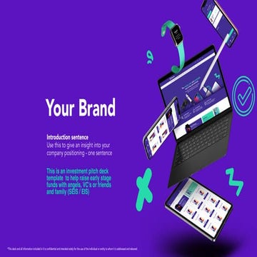  Investment pitch deck template (SEIS / EIS) 