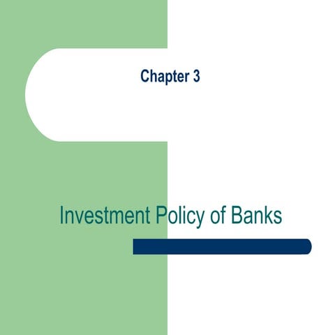 Investment policy of banks b.v.raghunandan