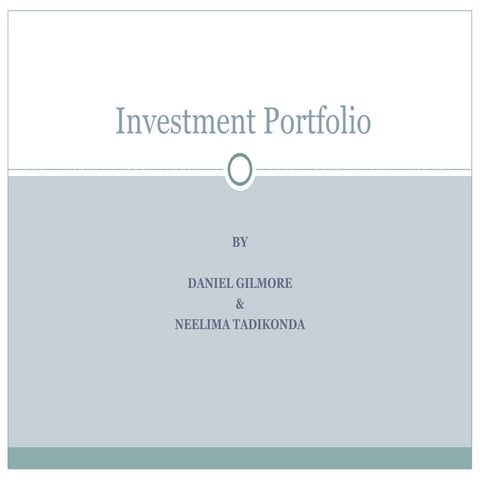 Investment portfolio presentation