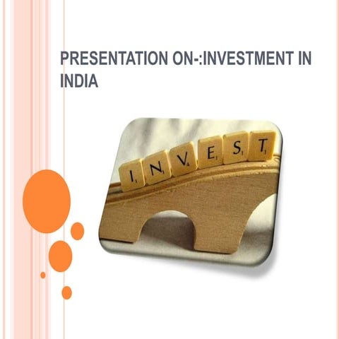 Investment sector in india