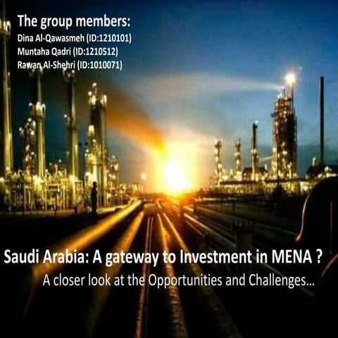 Investment in Saudi Arabia
