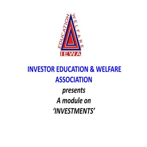 INVESTMENTS MODULE | PPTX