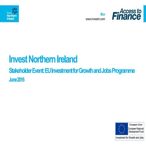EU Investment for Growth and Jobs Programme - William McCulla