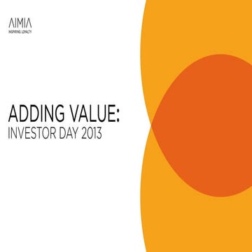 Investor Day 2013 (London, UK): Global Strategy