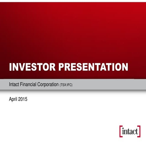 Investor Presentation April 2015