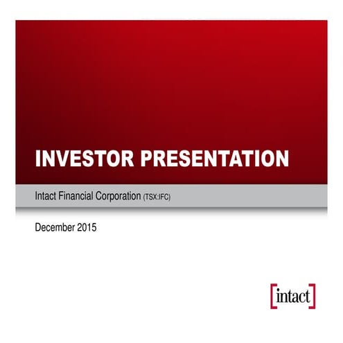 Investor Presentation for December 2015