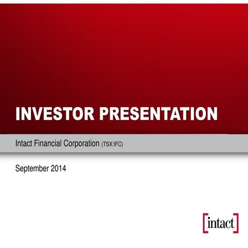 Investor Presentation September 2014 