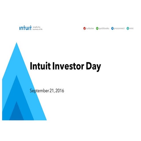 Intuit’s Annual Investor Day Presentation 2017