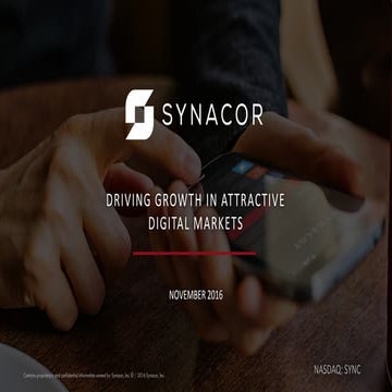 Investor deck november2016