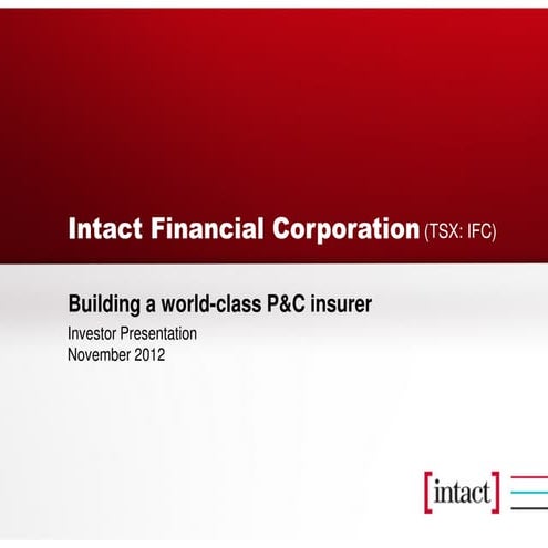 Investor presenation   november 2012