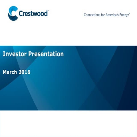 Investor presentation march 2016