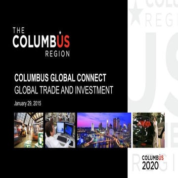 Columbus 2020 Investor Update | January 2015 | Jung Kim