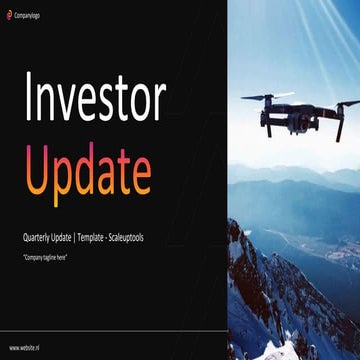 Investor Update & Board Pack | Template Scaleuptools | PDF
