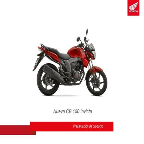 INVICTA CB 150 - Manual de Producto | PDF