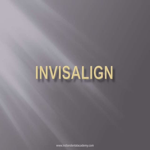 Invisalign -invisible aligners course in india 