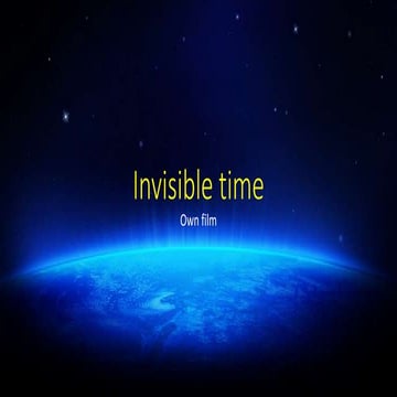Invisible time powerpoint