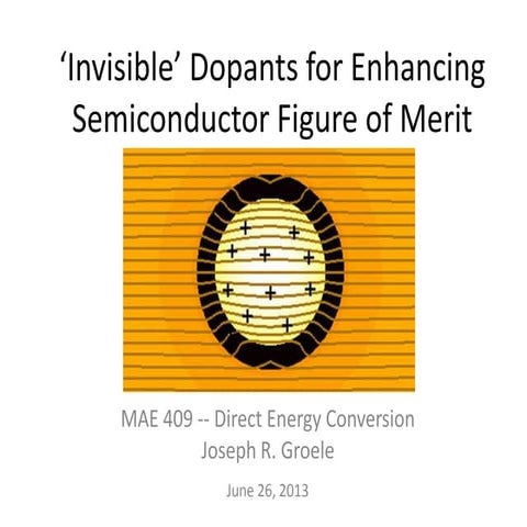 Invisible dopants for enhancing zt