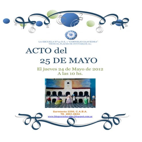 Invitación acto 25 de mayo