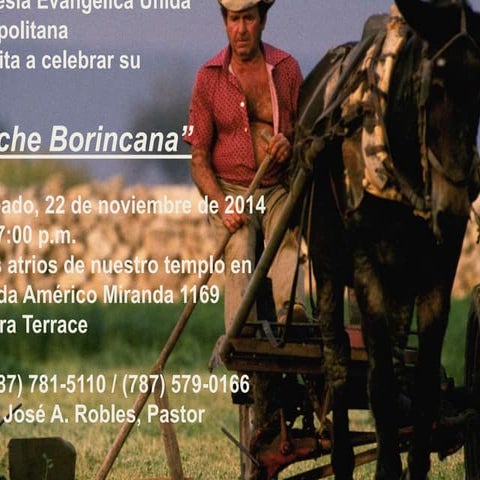 Invitación noche borincana