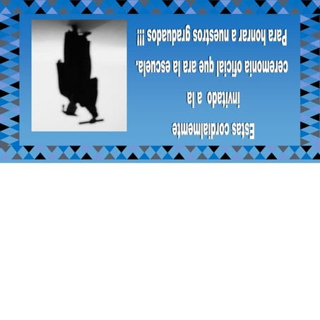 Invitacion de la ceremonia oficial