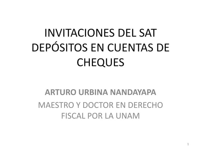Atención de las cartas invitación del SAT